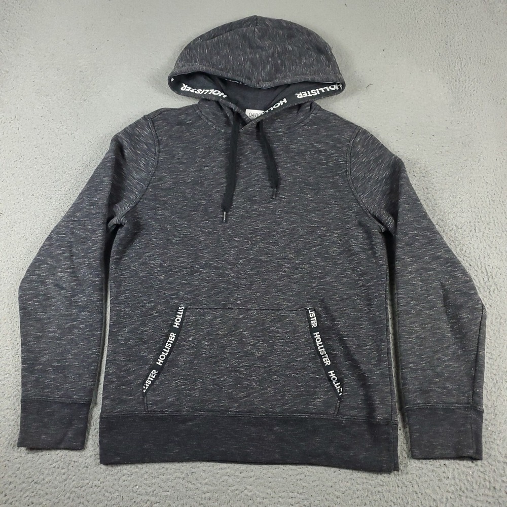 Hollister Sweater Mens Small Gray Casual Pullover Hoodie Sweatshirt